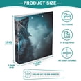 thumbnail image 5 of Wolf Lightning Clouds 3 Ring Binders 1.5 inch Hardcover File Folders with Interior Pockets A4 Size Organizer for School Office Hospital Set of 2, 5 of 8