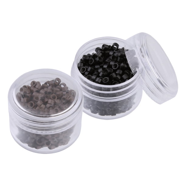 1000 Piezas De Anillos Con Revestimiento De Silicona Para Extensiones De Cabello Sunnimix micro perlas forradas de silicona