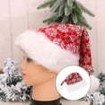 thumbnail image 4 of Gorro de Papá Noel tejido, conjunto de gorros de Navidad, gorro de Navidad para niños, gorro de Navidad, gorros de Papá Noel tejidos, cálido y suave, gorro de fiesta de Navidad, 4 of 4