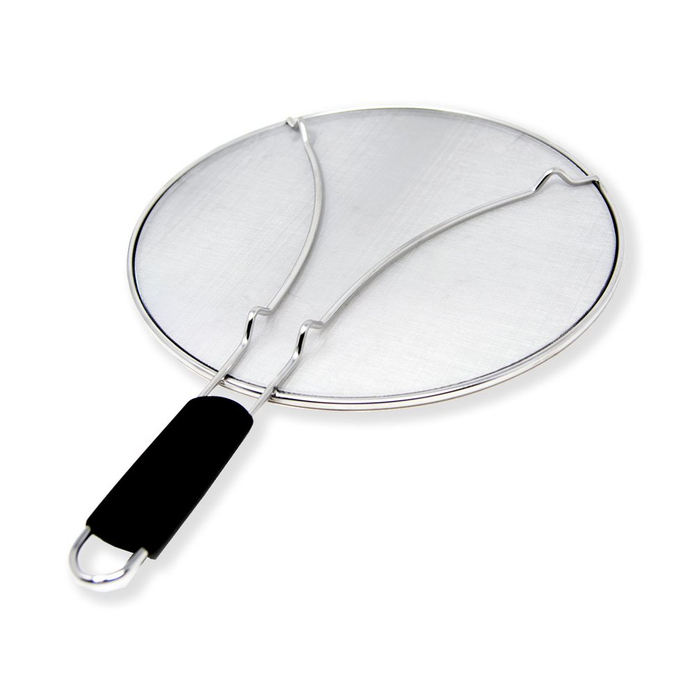 Splatter Guard Stainless Steel for Frying Pan & Food Strainer and Universal Cookware 13