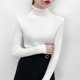 thumbnail image 1 of Suéter de cuello alto para mujer, camisa interior con parte inferior, otoño e invierno, suéter cálido de manga larga, ajustado, de color sólido, 1 of 5