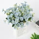 thumbnail image 3 of Ramo de novia artificial hogar sala de estar mesa decoración floral boda tela de seda ramo de flores falsas, azul lago 4 Piezas Eigraketly HA6622-02B*4, 3 of 6