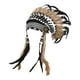 thumbnail image 1 of Sombrero de jefe indio americano, de plumas artificiales, diadema para fiesta, 1 of 9