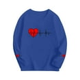 thumbnail image 4 of Auroural Shirts for Toddler Girls Long Sleeve CUHK Printed Round Neck Top For Spring And Summer Casual Pullover Boys And Girls Long Sleeved Base Shirt Blue, 4 of 6