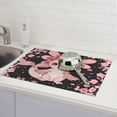 thumbnail image 6 of Vsdgher Cute Axolotl Sakura Blossoms Dish Drying Mat Super Absorbent Drying Mat Large Dish Drying Mats for Kitchen Counter Kitchen Drying Mat 24" x 18", 6 of 7