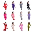 thumbnail image 4 of Thermal Underwear Women Long Sleeve Top Pants Seamless Winter Warm Clothing Ladies Bodysuit Undershirt Female Pajamas Lingerie Skin Color, 4 of 10