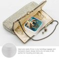 thumbnail image 3 of BCIIG Swimming Dog Mini Travel Jewelry Case with Necklace Hooks, Removable Compartments, and Elastic Pocket, Compact Size Jewelry Organizer Box for Rings, Earrings, PU Leather Storage White, 3 of 5