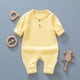 thumbnail image 4 of Cowsor Baby Boy Girl Solid Color One Piece Romper Jumpsuit Outfits Clothes, 4 of 5