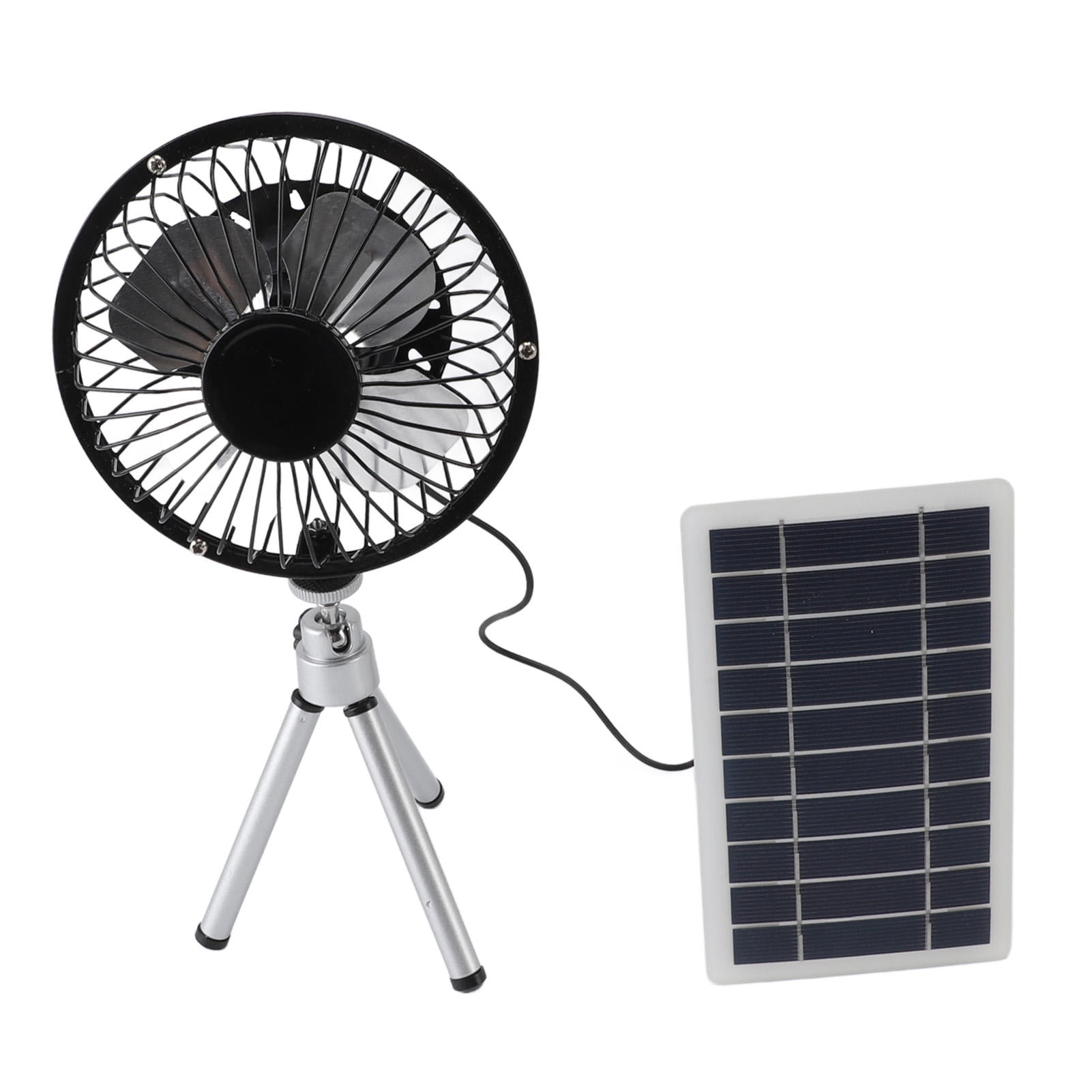 YAHHU 10W Solar-Powered Exhaust Fan Kit with Stand – Monocrystalline Silicon Panel, Silent & Portable for Greenhouses, RVs, Pet Houses & Chicken Coops