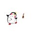 thumbnail image 5 of Reloj de pared de madera con forma de pingüino de dibujos animados, figura de animal, estatua decorativa, encantadora, funciona con pilas, recuerdo de, 5 of 8