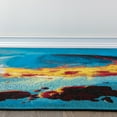 thumbnail image 3 of World Rug Gallery Galactic Wonder Galaxy Indoor/Outdoor Area Rug - Multi 5'3"X7', 3 of 9