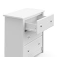 thumbnail image 6 of Storkcraft Crescent 3 Drawer Modern Dresser White, 6 of 10