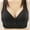 10-Black, variant on YWDJ Bras for Women Half Cup Front Close Lounge Bras No Wire Comfortable Bras Wide Strap Push up Wrap Bras Padded Plus Size Comfort Bras Solid Sleep Bras Beige M