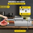thumbnail image 4 of VEVOR 3L/7Lbs Commercial Horizontal Sausage Stuffer Maker Manual Sausage Filler with 4 Filling Nozzles Stainless Steel Sausage Stuffing Machine for Commercial & Home Use, 4 of 9