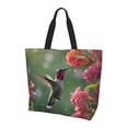 thumbnail image 2 of Fuzoiu Humming Bird 1 Print Tote Bags for Women,Shoulder Bag, Gym Tote,Top Handle Ladies Shoulder Bags for Work Beach Travel and Shopping Grocery, 2 of 9