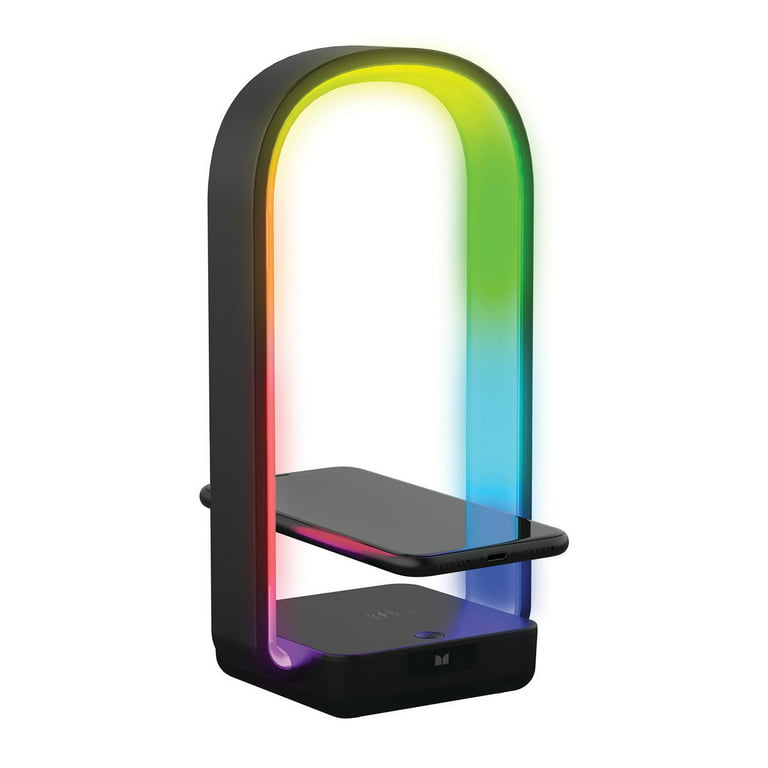 Monster MLB71074RGB Arc+ Smart Multicolor LED Lamp with USB and Qi Wireless Charging