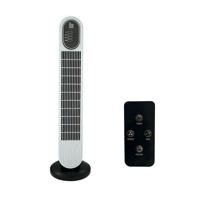 Ventilador de Torre Silencioso Temporizador y Oscilación 90°