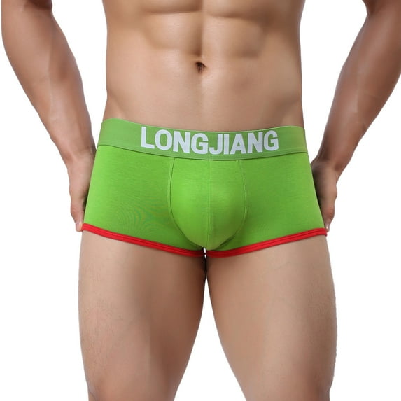 Eashery Mens Briefs Underwear Lightweight Underpants Comfort Flex Fit Mens Underwear Boxer Briefs Green L