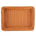 thumbnail image 2 of Food Basket, Smooth Coffee Color Retro Appearance Safe Environmentally Friendly Imitation Rattan Material, Food Organizer Storage for Family Living Room, Dining Room, 2 of 7