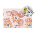 thumbnail image 4 of XMXT 4 Pcs Woven Placemats, Cartoon Waffle Breakfast Print Stain Resistant Anti-Skid Placemat for Kitchen Table, 12 x 18 inches, 4 of 6