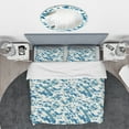 thumbnail image 3 of Designart 'Triangular Modern Geometric Blue' Modern & Contemporary Duvet Cover Set, 3 of 4