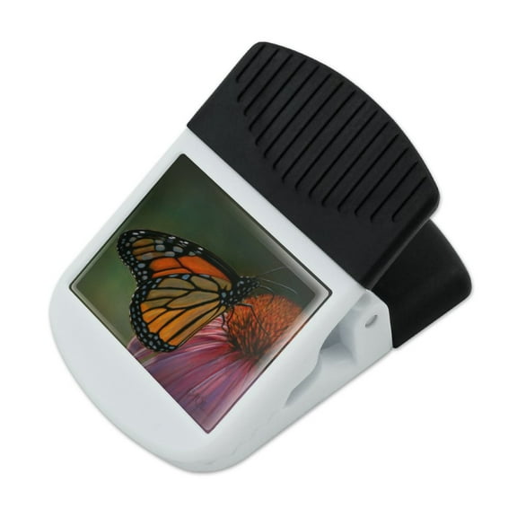 Monarch Butterfly and Coneflower Refrigerator Fridge Magnet Magnetic Hanging Hook Note Snack Clip