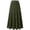 Army Green, variant on FRSASU Women's High Waist Pleated Skirt A line Swing Midi Skirts Trendy Elegant Lightweight Solid Color Flowy Skirts White