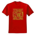 thumbnail image 2 of Straight Outta Arizona ARI Fan | Fantasy Baseball Fans | Mens Sports Graphic T-Shirt, Red, Small, 2 of 4