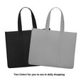 thumbnail image 2 of Sherry Reusable Grocery Shopping Bags 2 Pack Large Foldable Tote Bags Bulk, Eco Produce Bags with Long Handle for Shopping Groceries Clothes (Grey + Black), 2 of 7