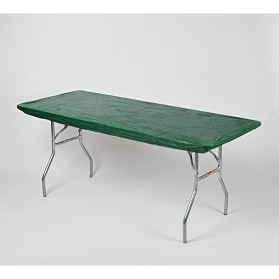 Kwik Covers 6 Rectangle Plastic Table 30 X 72 Bundle Of 5 Kwik Covers 6 Rectangle Plastic Table 30 X 72 Bundle Of 5 Hunter Green To Fit Long Banquet