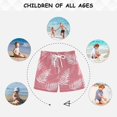 thumbnail image 6 of Pink Background Glitter Fern Leaves Swim Trunks Board Shorts Beach Pants Bathing Bottoms 2T, 6 of 8