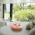 thumbnail image 4 of Summercome Round Donut Calming Dogs Bed, Washable-Round Cozy Soft Pet Bed Puppy & Kitten with Slip-Resistant Bottom Fluffy Plush Faux Fur Dog Bed, Dog Bed for Small Medium Large Dogs, 4 of 6