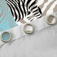 thumbnail image 5 of Feelyou Kawaii Blue Zebra Black Out Curtains, Simple Fashion Style Curtains Pack of 2 (42x63 Each), Teens Kids Boys Girls Bedroom Curtains, Blackout Curtains Bedroom Decor, 5 of 7