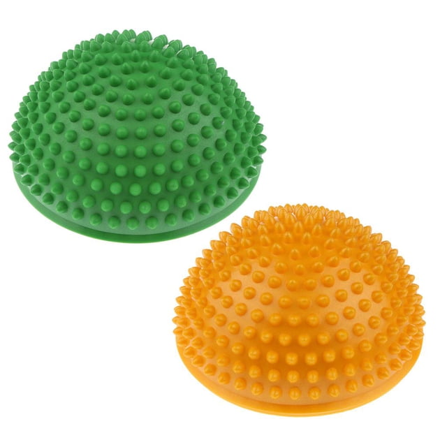 Entrenador de equilibrio de cúpula de media bola de yoga de 2 colores, pelota de equilibrio de ejercicio de erizo antideslizante para gimnasio, yoga, Baoblaze Eje de equilibrio