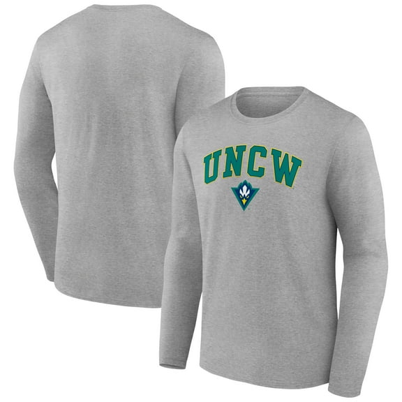 Men's Gray UNC Wilmington Seahawks Campus Long Sleeve T-Shirt