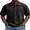 Black, variant on Men's Relaxed Fit Short Sleeve Polo Shirt, Casual Solid Performance Golf Polo with Seam Details