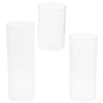 thumbnail image 3 of MasteelfCA 3pcs Glass Transparent Candle Cup Cylinder Candle Holder Simple Style Candle Container, 3 of 9