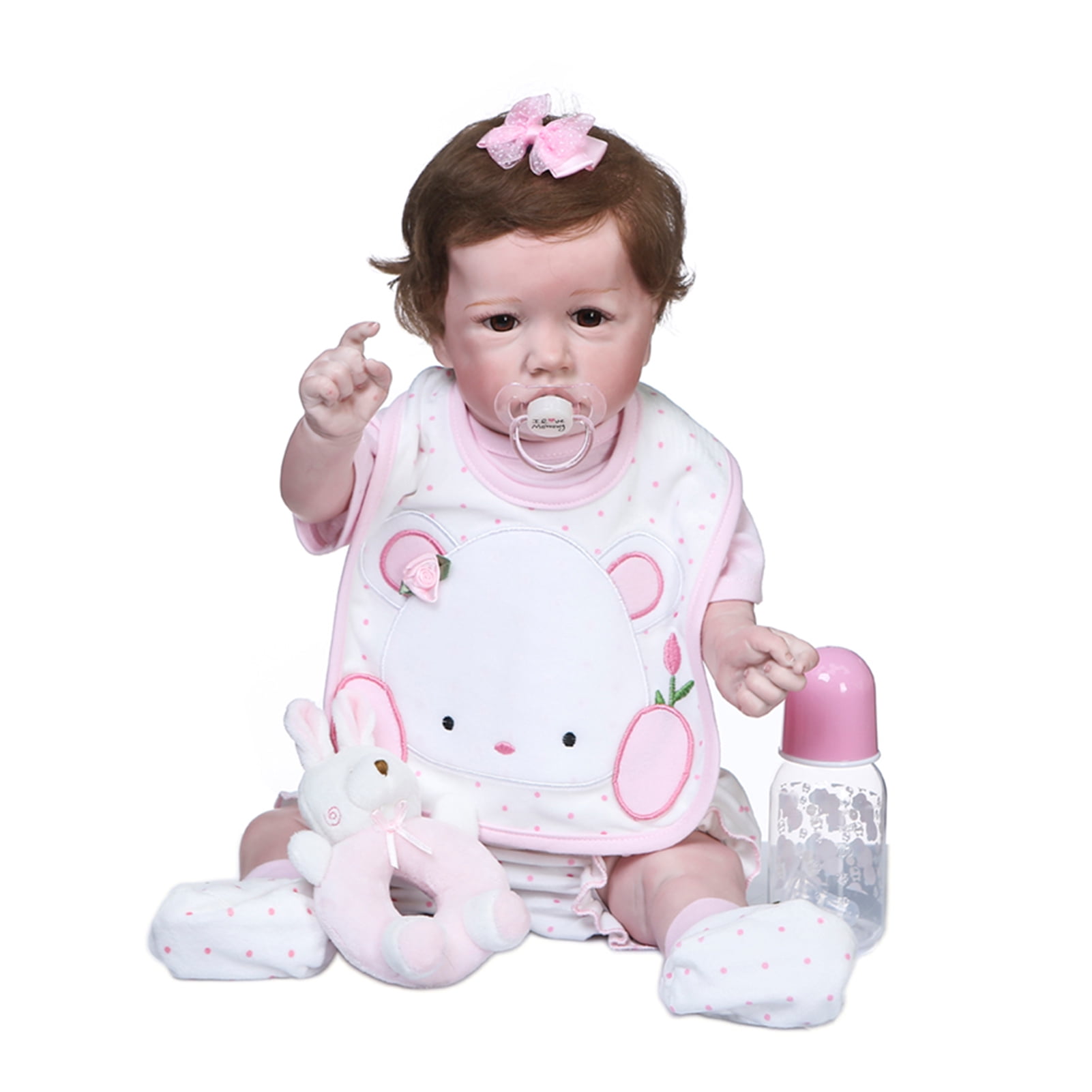 Amdohai 55cm/22in Lifelike Baby Doll Reborn Baby Dolls Soft