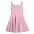 thumbnail image 6 of BRGZLK Girls Summer Dresses, Cute Solid Color Round Neck Sleeveless Waist Cinched Stretchy Dresses A-Line School Recital Dress Pink 9-10 years, 6 of 6