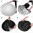 thumbnail image 4 of 110cm/43 Inch Photography Light Reflector 5-in-1(Translucent, Silver, Gold, White, Black) Collapsible Multi-Disc for Studio Outdoor Photography with Carry Bag, 4 of 5