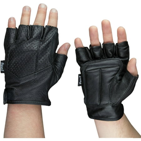 H2o Motorcycle Gloves - Fuel Helmets Fingerless Motorcycle Gloves, M