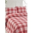 thumbnail image 2 of Red Square Full/Queen Size Bedspread/Coverlet Set – 3 Piece Quilt Set with Pillowcases, All-Season Lightweight, Digitally Printed Design, 65% Cotton, Made in Turkey – Soft, Durable, Machine Washable, 2 of 3