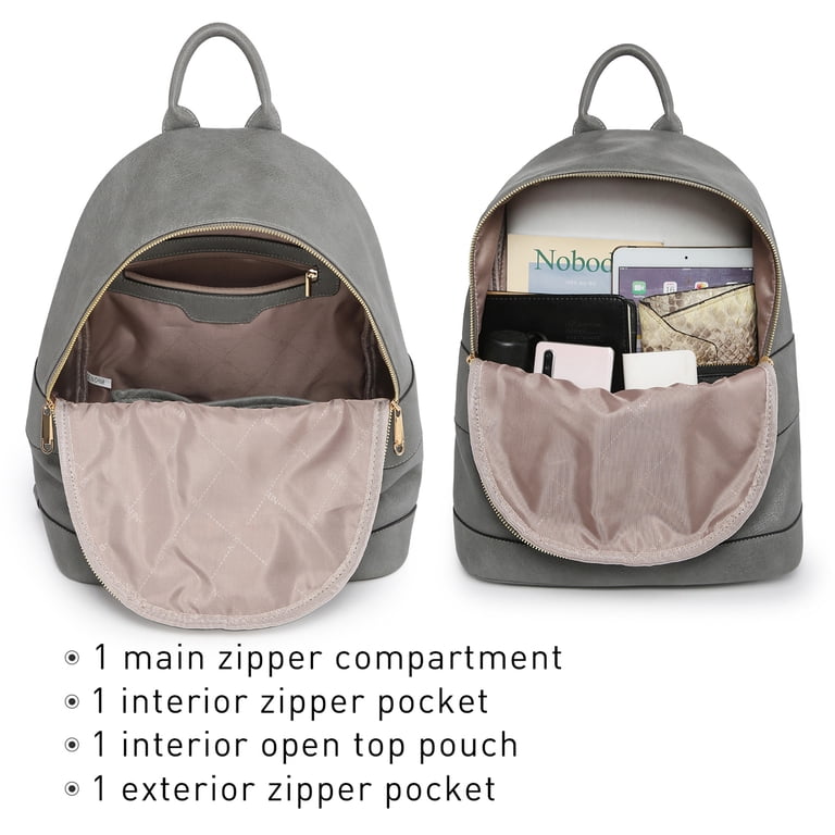 Vansarto Women Fashion Zipper Medium Backpack Purse Faux  display picture 1