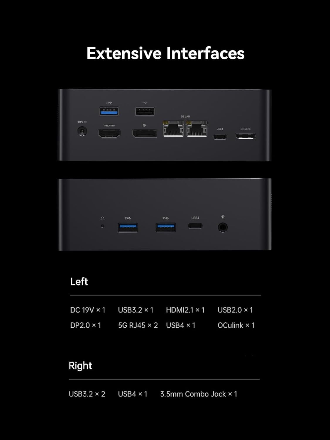 X7 Ti Mini PC Core Ultra 9 Processor 185H Barebone Version Without RAM/SSD/OS Gaming PC, HDMI+DP+2xUSB4 Output, 4 Inch Smart Screen, FHD 1080P Camera, 2X 5Gbps RJ45, WiFi 7, Intel Arc Graphics