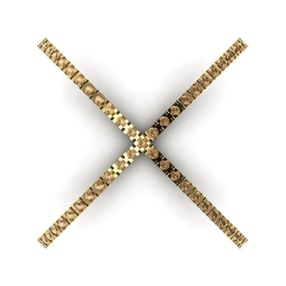 Statement Engagement Ring for Women - 0.245ct Simulated Champagne Diamond in 18K Yellow Gold Promise Ring