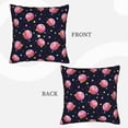 thumbnail image 3 of Bingfone Cartoon Donut Planets Linen Throw Pillow Covers Cushion Case Pocket Button Vintage Farmhouse Pillowcase-18"x18", 3 of 9