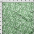 thumbnail image 4 of oneOone Cotton Poplin Green Fabric Abstract Sewing Material Print Fabric By The Yard 42 Inch Wide, 4 of 5