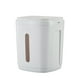 thumbnail image 1 of Monstrate Contenedor al vacío Caja de arroz Cubo de grano a prueba de humedad Plástico Comida Hogar USB Almacenamiento Titular Conservación de Organizadores de utensilios de cocina Blanco/Sin asa, 1 of 6