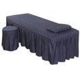 thumbnail image 6 of Beauty Bedsheet, Massage Couch Cover With Hole, Reusable Spa Linens Massage Bed Table Sheets Couches Cover Sheets Dark Blue, 6 of 8