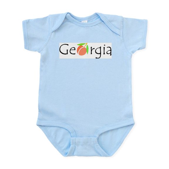 CafePress - Georgia Peach Infant Bodysuit - Baby Light Bodysuit, Size Newborn - 24 Months
